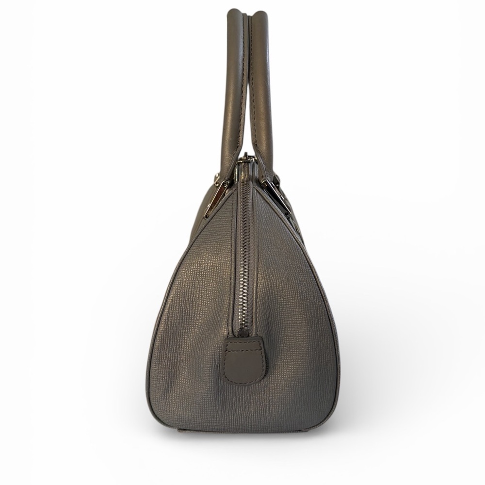 MCM Metallic Saffiano Leather Boston Handbag - Picture 5 of 13